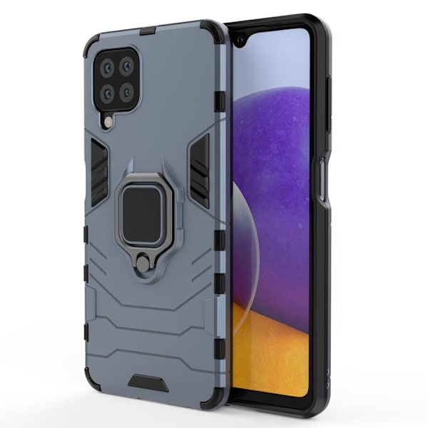 Mobilskal till Galaxy A22 4G Ring Armor Kickstand - Blå Blå