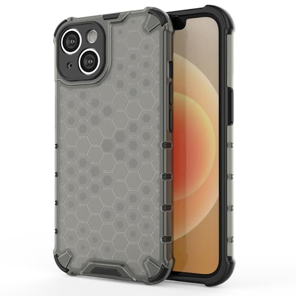 iPhone 14 Skal Honeycomb Armored Hybrid - Svart Svart