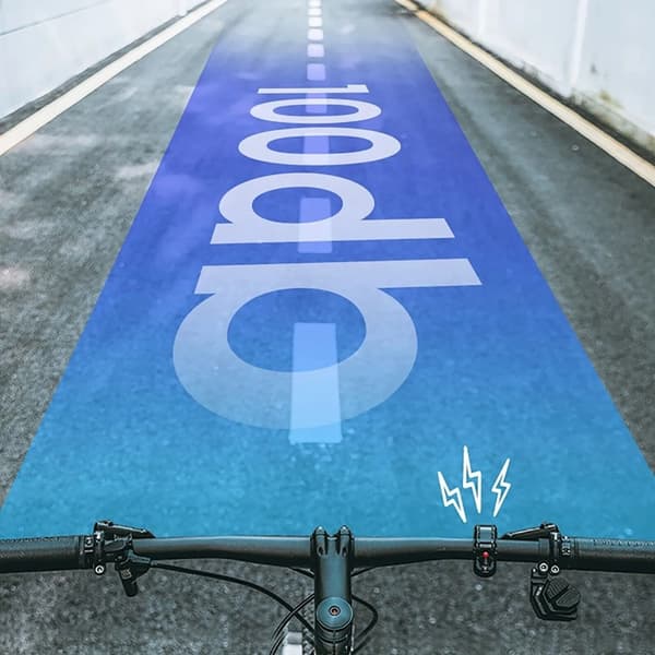 Rockbros Q-formet cykelur - gennemsigtig Transparent