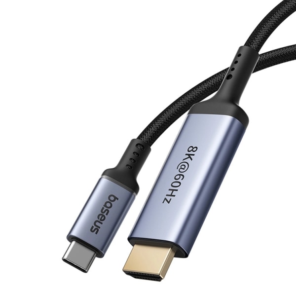 Baseus BS-OH064 8K 60Hz USB-C - HDMI-kaapeli 1,5 m - musta