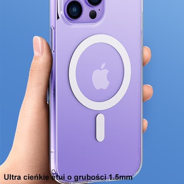 USAMS Mobilskal till iPhone 14 Plus/15 Plus MagSafe Ice Magnet - Transparent