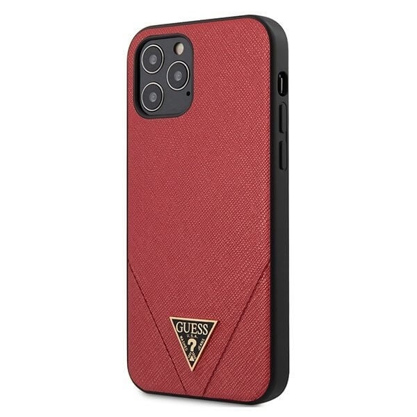 Guess iPhone 12 Pro Max Skal Saffiano Röd Röd