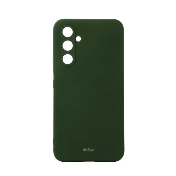 Onsala telefonetui til Galaxy A55 5G Silikone Feeling - Olivengrøn Grön