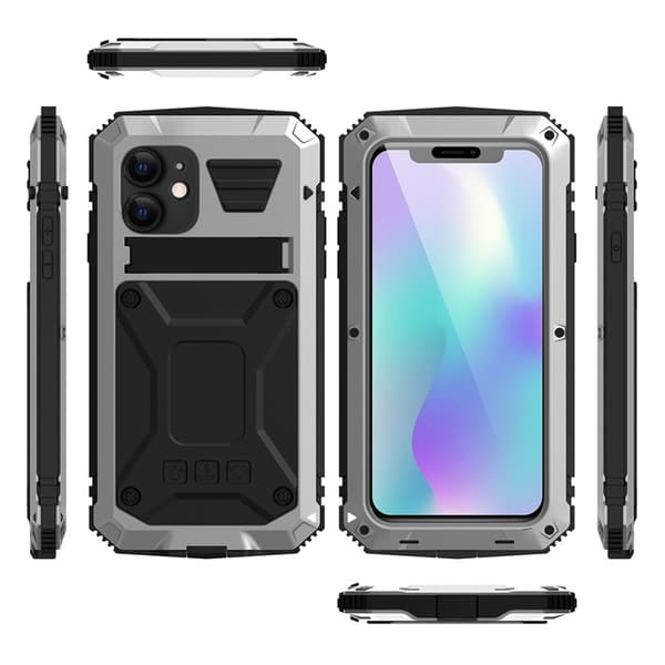 R-JUST Mobilskal till iPhone 11 360° Skyddande Hölje Silver