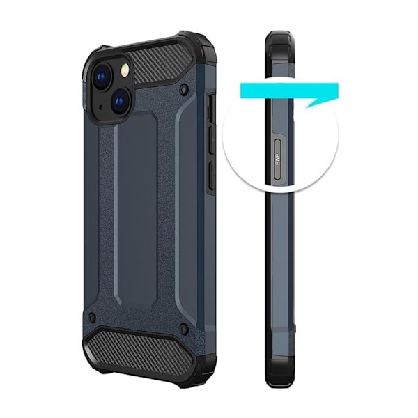 iPhone 14 Plus -kuori Hybrid Armor - Musta Black
