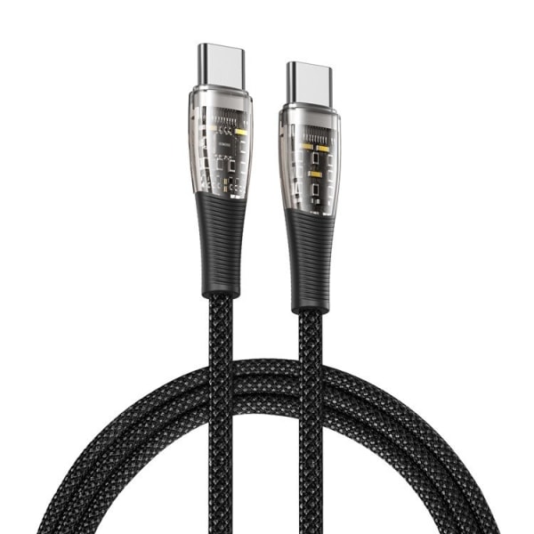 Duzzona A6 USB-C till USB-C kabel 60W 1m - Transparent