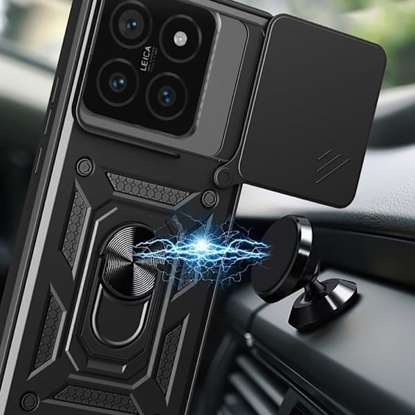 Tech-Protect telefontaske til Xiaomi 14T Pro Camshield Pro - Sort Svart