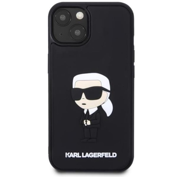 Karl Lagerfeld iPhone 14 Plus Mobilskal Rubber Ikonic Svart