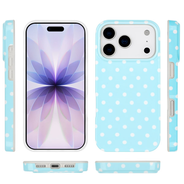 Mobilskal till iPhone 17 Pro Dot Design Imd Tpu Blå