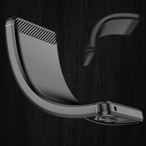 Carbon Flexible Skal Xiaomi Poco M4 Pro 5G - Musta Black