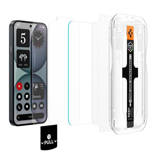 [2-Pack] Spigen Härdat Glas Skärmskydd För Nothing Phone 4a - Clear