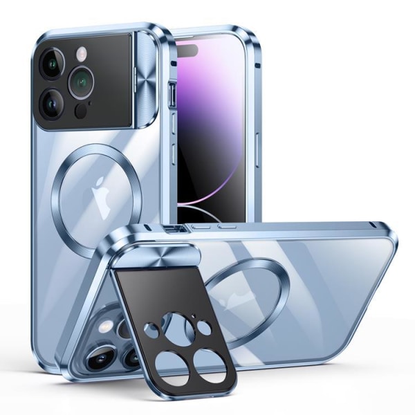 BOOM iPhone 14 Pro Max Mobilskal Magsafe Metall Frame - Blå