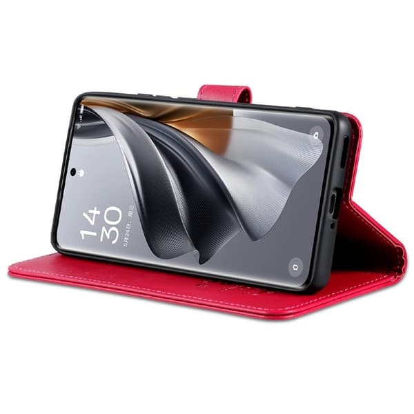 AZNS Samsung Galaxy A36 5G Plånboksfodral Anti-Scratch Konstläder - Röd