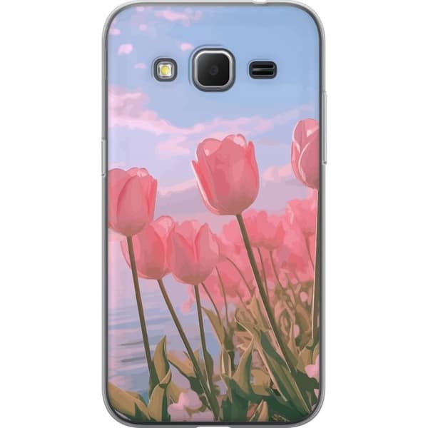 Mobilskal till Samsung Galaxy Core Prime med Rosa Tulpaner
