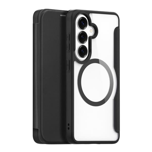 Dux Ducis Mobilskal för Samsung Galaxy S26 Plus Magnetiskt Konstläder - Svart