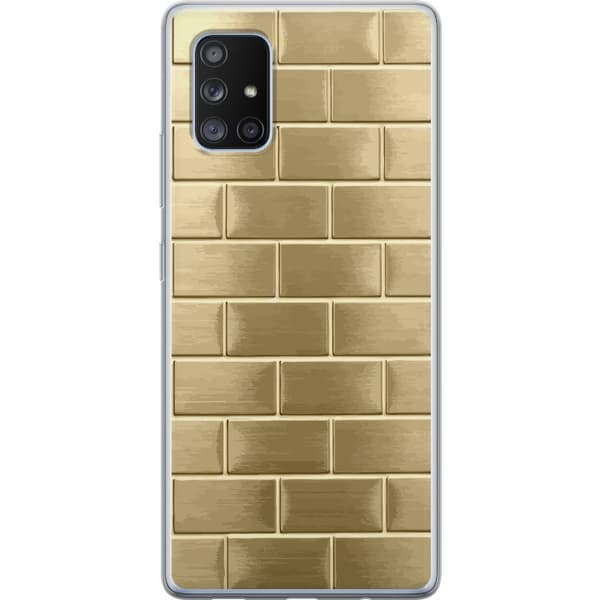 Mobilskal till Samsung Galaxy A71 5G med Gyllene Murstenar