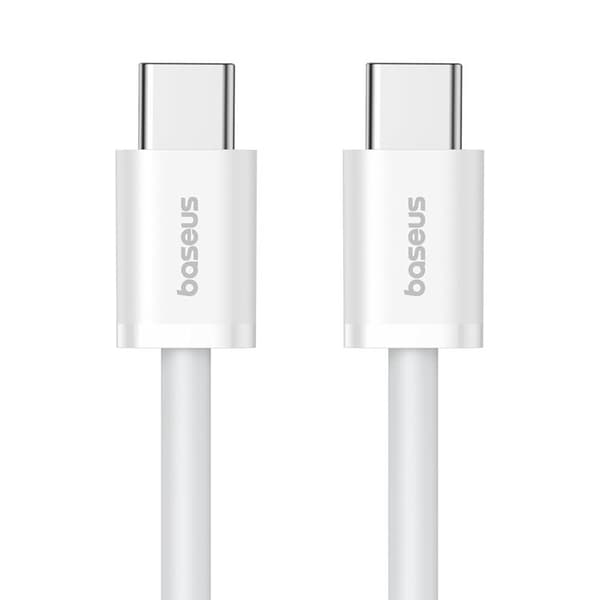 Baseus USB-C Superior Series ll 30W 480Mb/s Kaapel 1m - Valkoinen