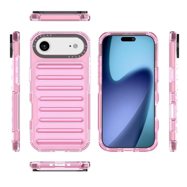 Mobilskal till iPhone Air Stripe Design Detachable - Ljusrosa Rosa