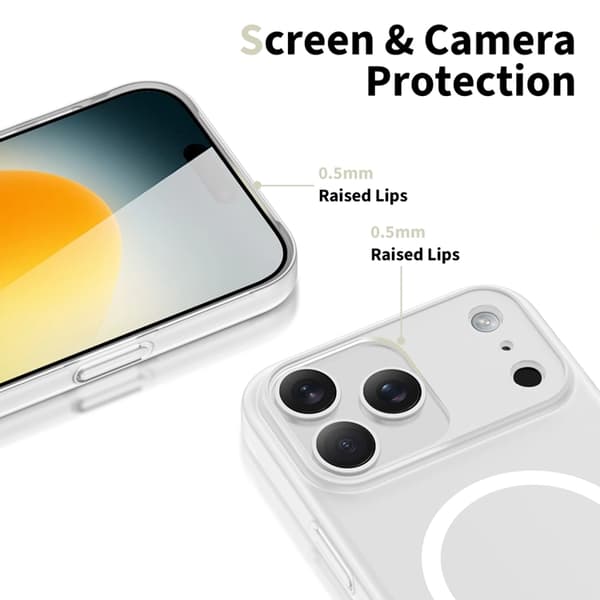 Tech-Protect Mobilskal till iPhone 18 Pro Max/17 Pro Max Magsafe Slim Matte Vit Vit
