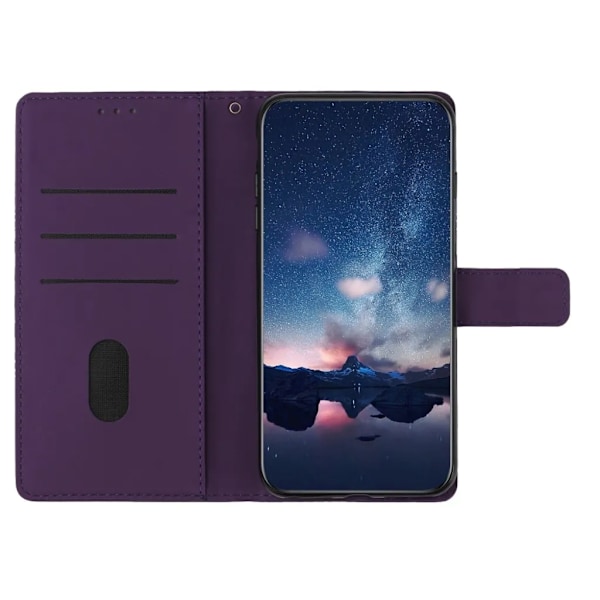 Google Pixel 7A Plånboksfodral Tryckt - Lila