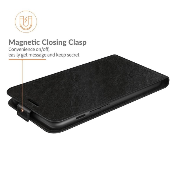Flip cover med slot til iPhone 13 Mini - Sort Black
