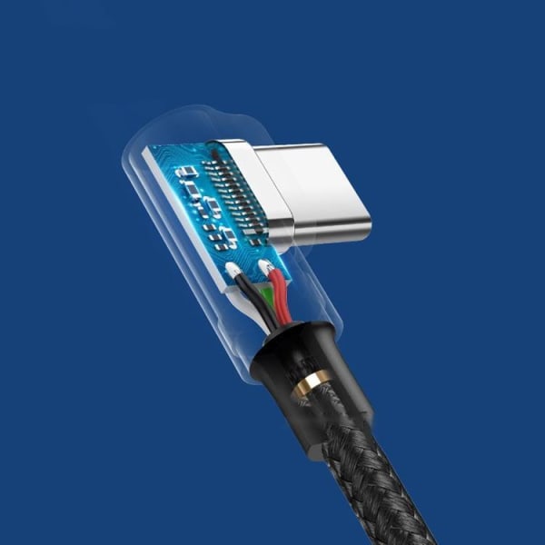 Ugreen Angle USB-A till USB-C-kabel 0,5 m - Grå