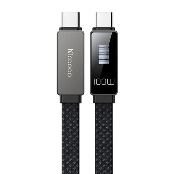 MCDODO USB-C - USB-C 100W Kabel 1.2M PD CA-4470 - Svart Svart