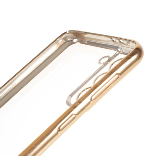 Saluda Transparent Mobilskal för Galaxy S21 4G/5G - Guld