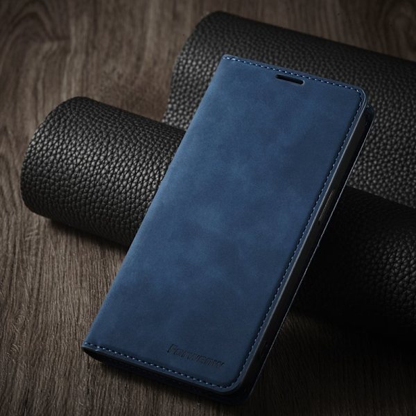 FORWENW iPhone 14 Pro Max Plånboksfodral Konstläder - Blå