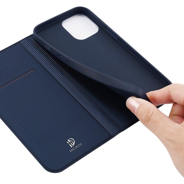 Dux Ducis Skin -sarjan lompakkokotelo iPhone 13 Prolle - Sininen Blue