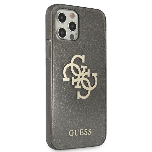 Guess iPhone 12 Pro Max Skal Glitter Logo - Svart Svart