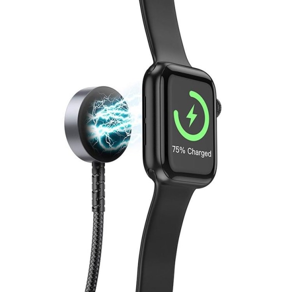 Hoco 2in1 Trådlös laddare Apple Watch - Svart