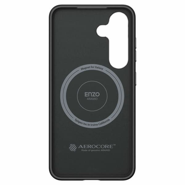 Spigen Telefontaske til Galaxy S25 Magsafe Enzo Aramid - Sort Svart