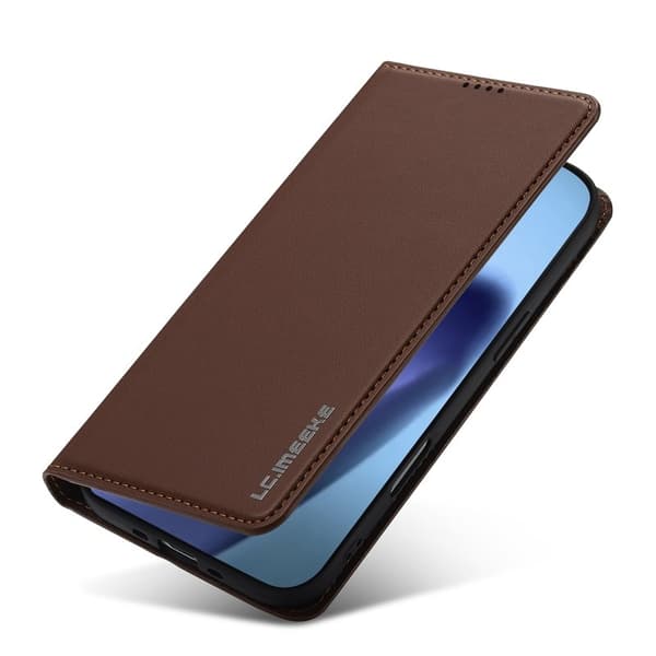 LC.IMEEKE L1 Series iPhone Air Plånboksfodral Konstläder - Brun Brun