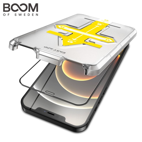 BOOM Curved Härdat Glas Skärmskydd iPhone 12 Mini Transparent