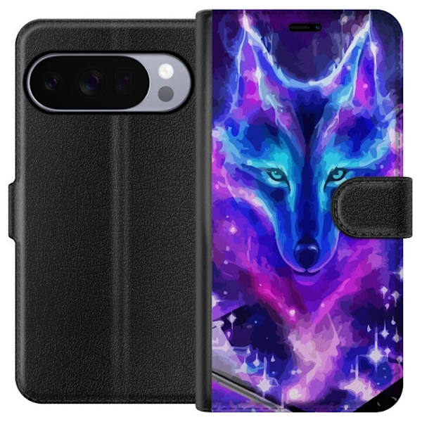 Plånboksfodral till Google Pixel 10 Pro XL med Neon Varg