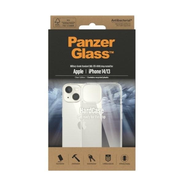PanzerGlass telefonetui til iPhone 14/15/13 Militær kvalitet