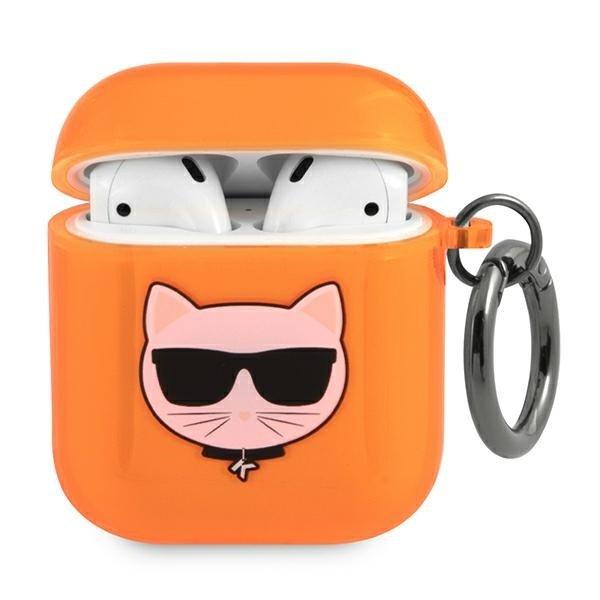 Karl Lagerfeld Must AirPods Choupette - oranssi
