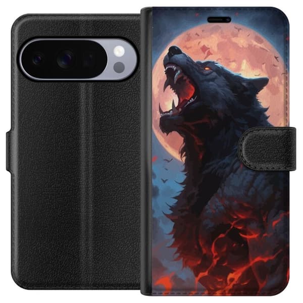 Plånboksfodral till Google Pixel 10 Pro XL med Ylande varg