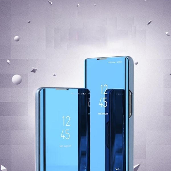 Clear View -kotelo Galaxy A72 - Sininen Blue