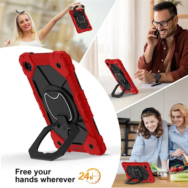 Lenovo Tab K9 Mobilskal Silikon Kickstand Röd