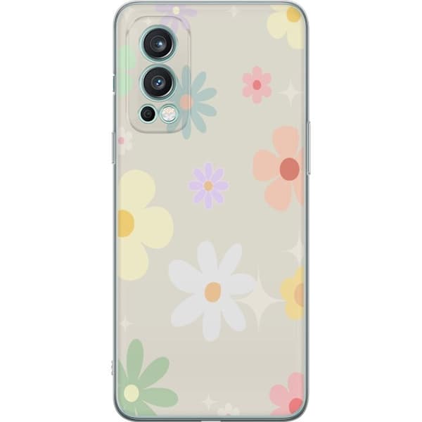 Mobilskal till OnePlus Nord 2 5G med fejdande blommor