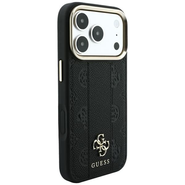 Guess Mobilskal För iPhone 18 Pro Max/17 Pro Max Magsafe Stripe Peony 4G Logo