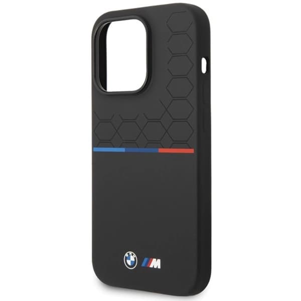 BMW Mobilskal till iPhone 15 Pro Max Magsafe M Silikon Pattern Svart