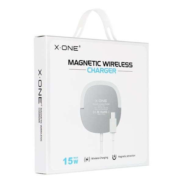 X-One MagSafe Trådlös Laddare - Vit Vit