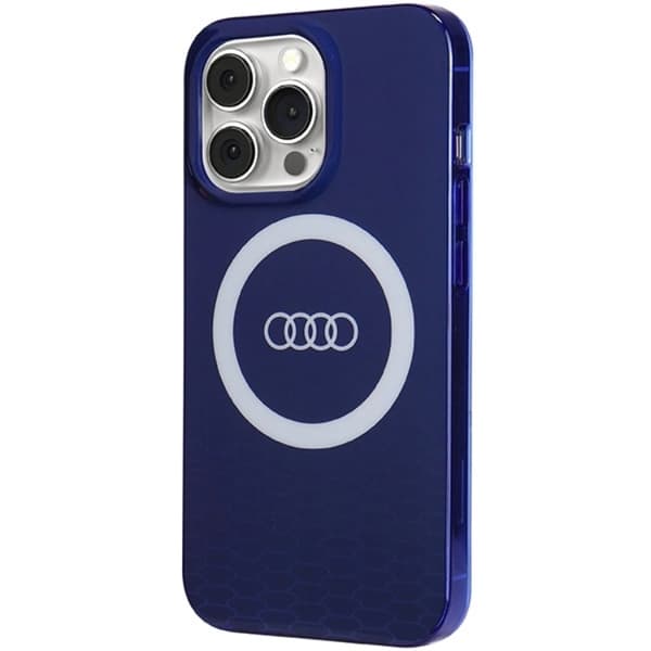 Audi Mobilskal till iPhone 13/13 Pro Magsafe IML Big Logo - Blå