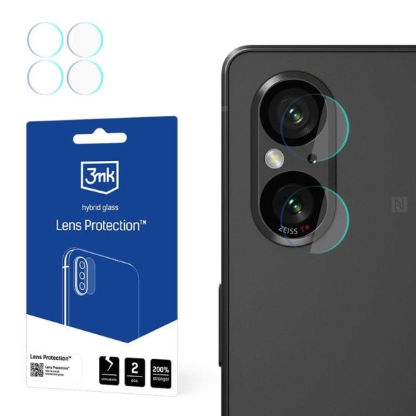 3MK Sony Xperia 5 V Kameralinsskydd i Härdat Glas