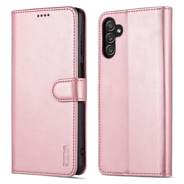 AZNS Samsung Galaxy A14 5G Plånboksfodral Konstläder - Roséguld