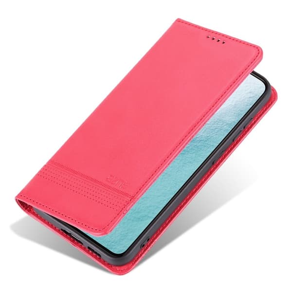 AZNS Samsung Galaxy S23 Plånboksfodral Konstläder - Röd