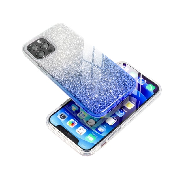 Forcell SHINING kuori iPhone 11 PRO:lle läpinäkyvä/sininen Blå
